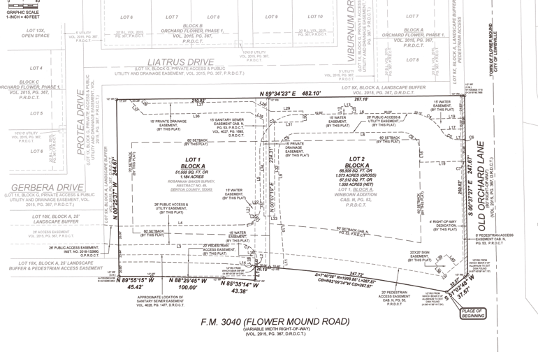 100 Flower Mound Rd, Flower Mound, TX for sale - Plat Map - Image 3 of 4