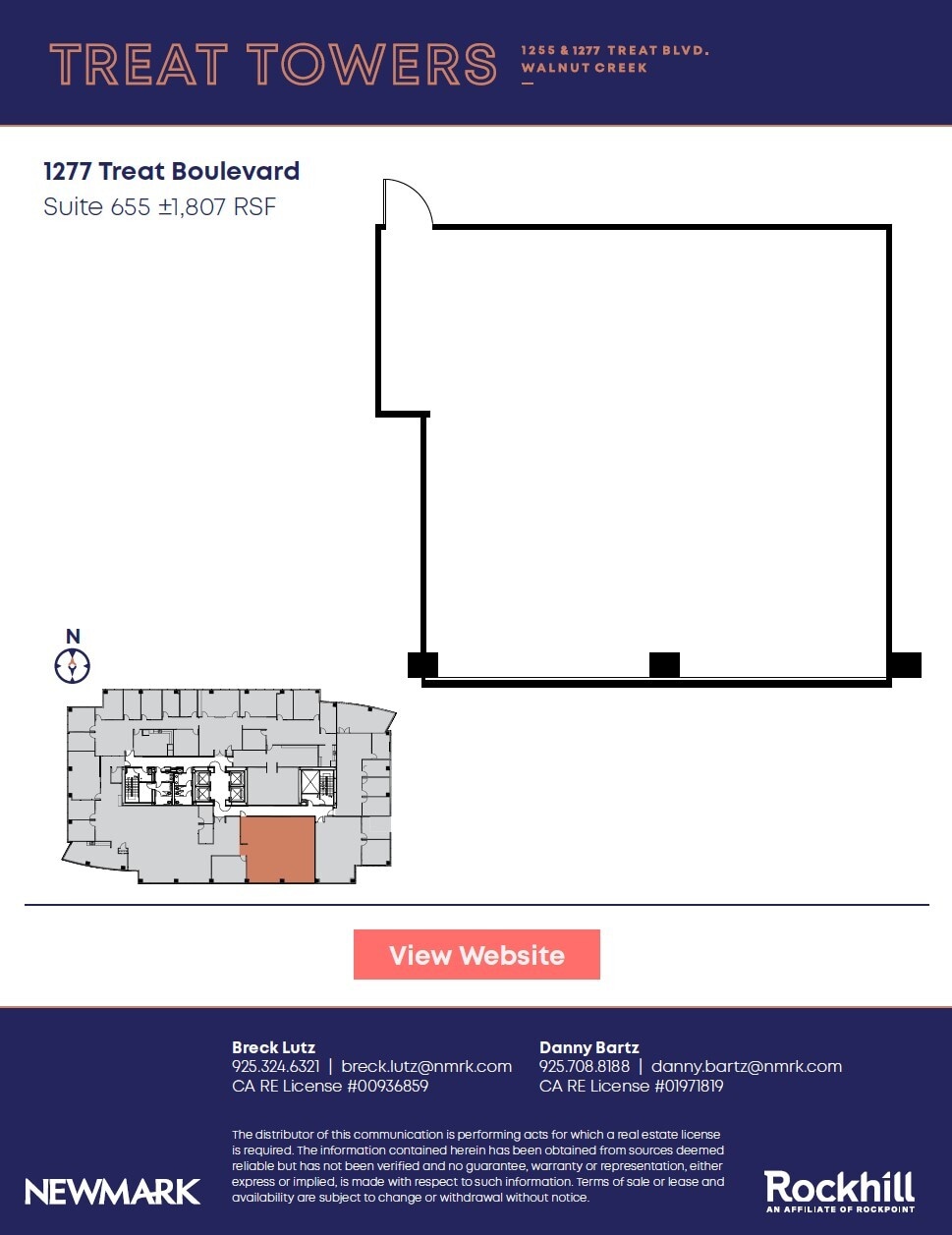 1255 Treat Blvd, Walnut Creek, CA for lease Floor Plan- Image 1 of 1