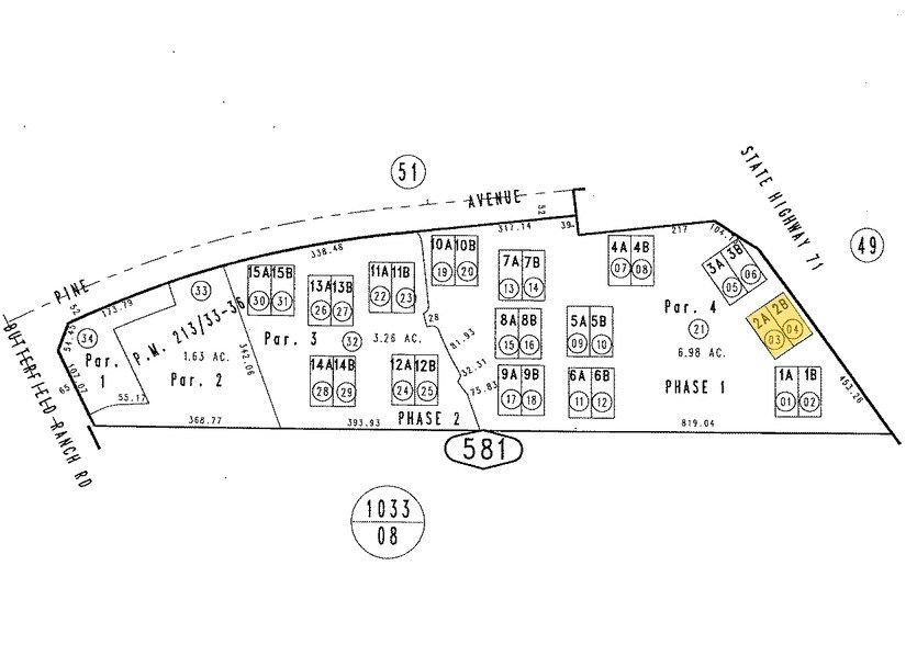 5871 Pine Ave, Chino Hills, CA for lease - Plat Map - Image 2 of 11