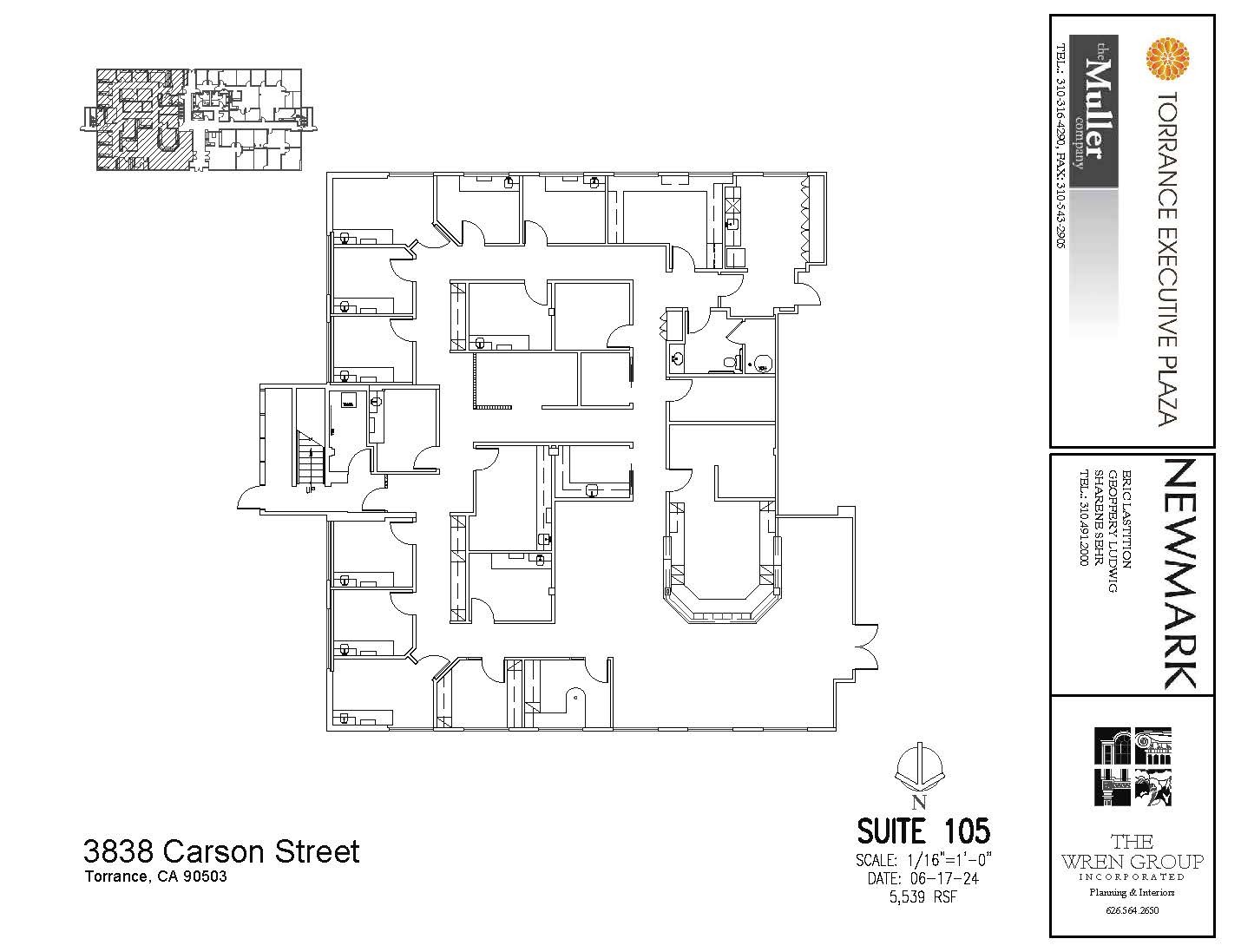 3848 W Carson St, Torrance, CA for lease Floor Plan- Image 1 of 1