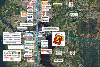 1008 E Tarpon Ave, Tarpon Springs, FL - Aerial map view - Image1