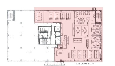 410 Adelaide St W, Toronto, ON for lease Floor Plan- Image 1 of 1