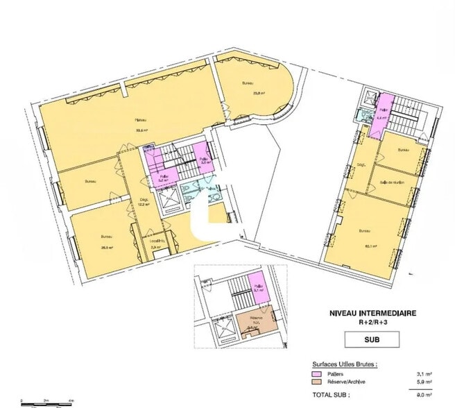 Office in Paris for lease - Floor Plan - Image 3 of 4