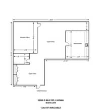 33300 5 Mile Rd, Livonia, MI for lease Floor Plan- Image 1 of 1