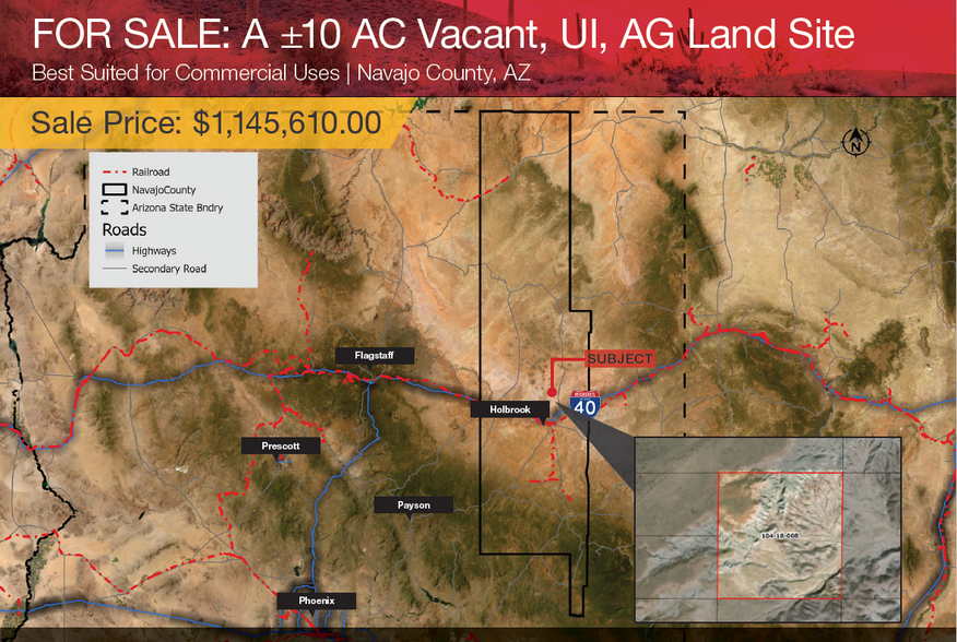 ±10 AC Vacant Land Navajo County, AZ, Hereford, AZ for sale - Building Photo - Image 1 of 1