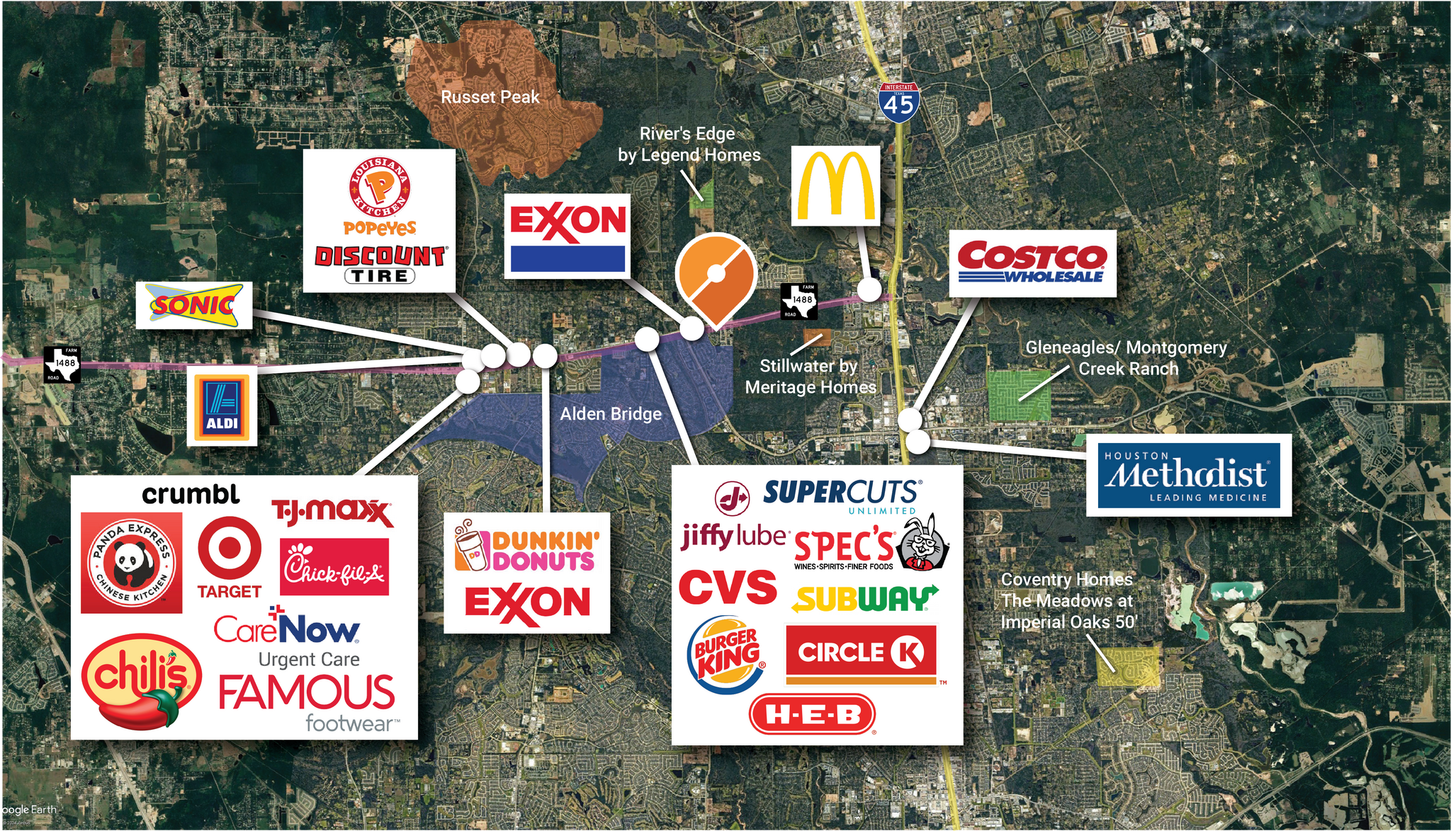 2615 Fm 1488, Conroe, TX for sale Aerial- Image 1 of 3