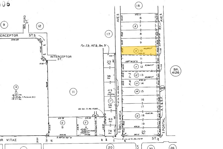 8924 Bellanca Ave, Los Angeles, CA for lease - Plat Map - Image 2 of 5
