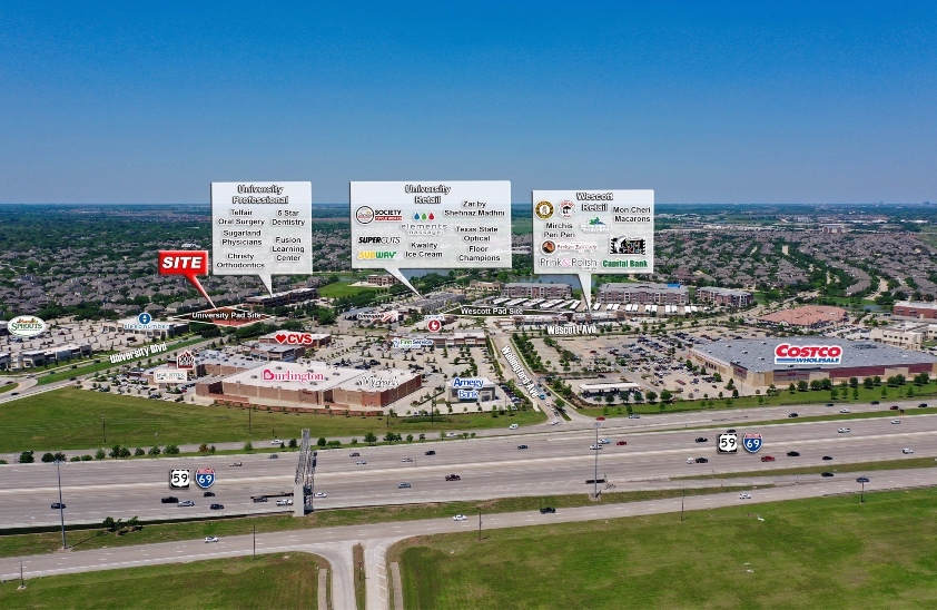 Nwc Of University Blvd, Sugar Land, TX for lease - Aerial - Image 3 of 5