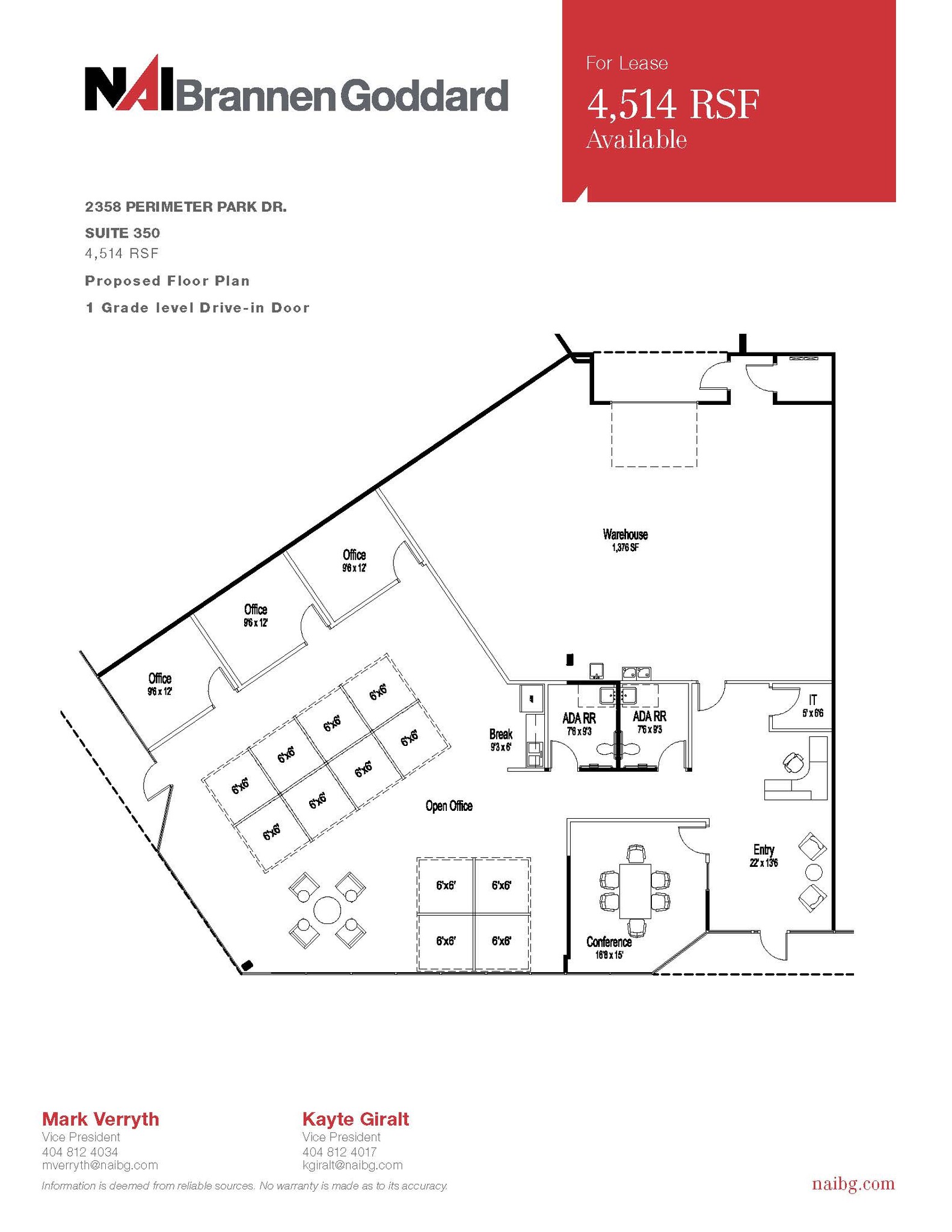 2358 Perimeter Park Dr, Atlanta, GA for lease Floor Plan- Image 1 of 1