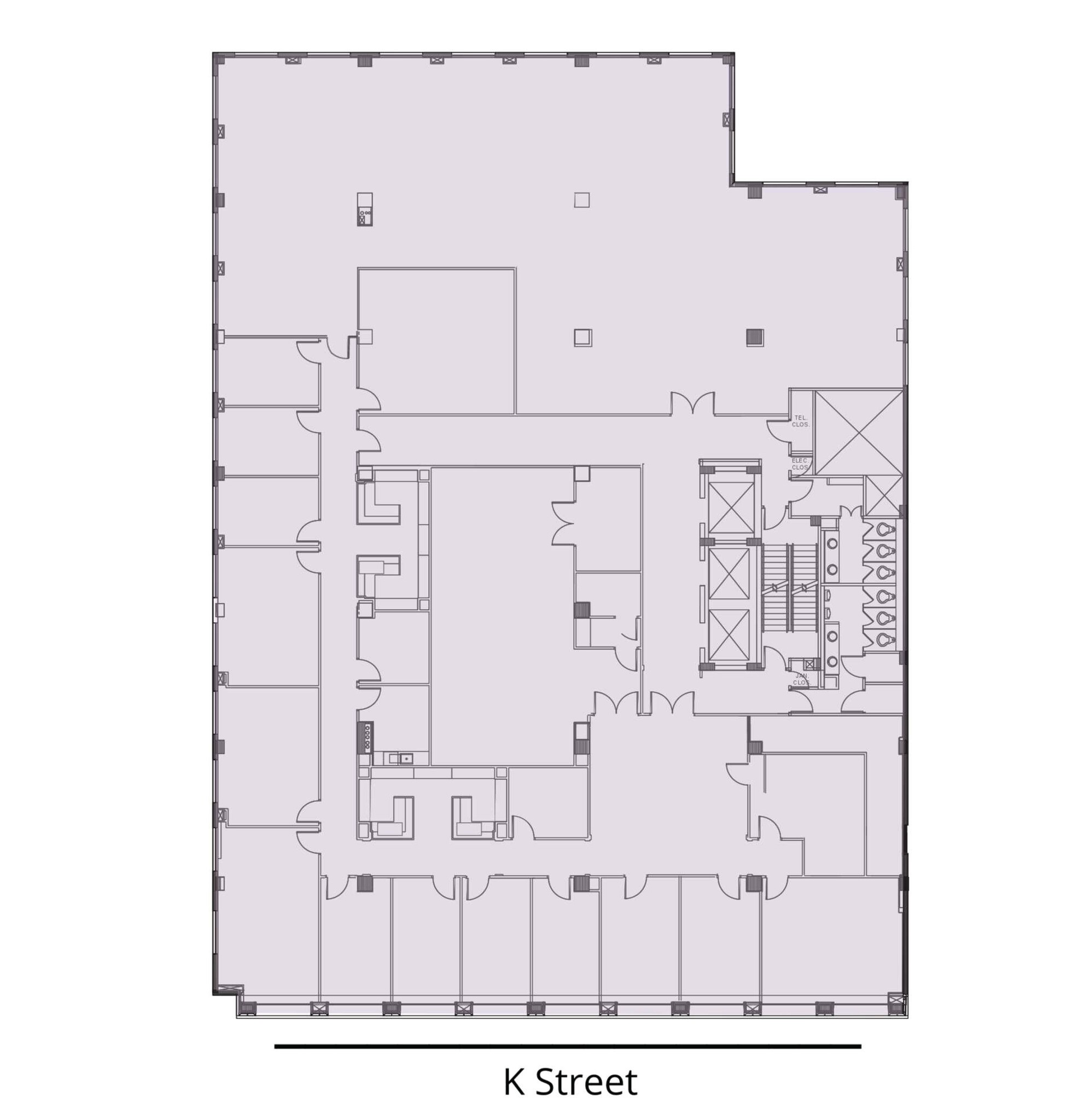 1750 K St NW, Washington, DC for lease Floor Plan- Image 1 of 1