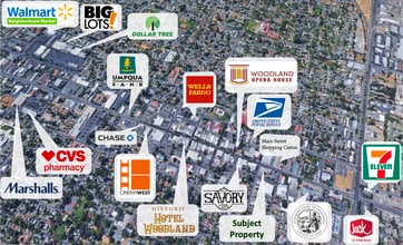 800-806 Main St, Woodland, CA - AERIAL map view