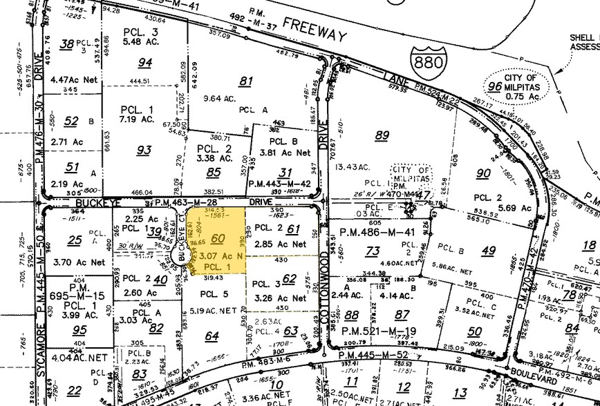 1561 Buckeye Dr, Milpitas, CA for lease - Plat Map - Image 2 of 18