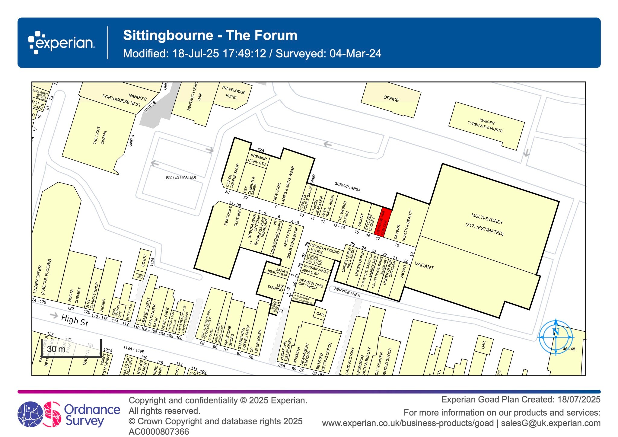 High St, Sittingbourne for lease Site Plan- Image 1 of 2