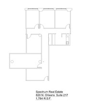 820 N Orleans St, Chicago, IL for lease Floor Plan- Image 1 of 1