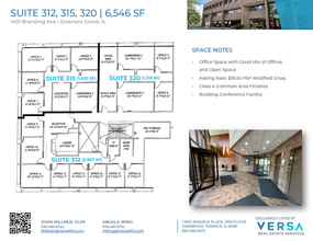 1401 Branding Ave, Downers Grove, IL for lease Floor Plan- Image 2 of 2