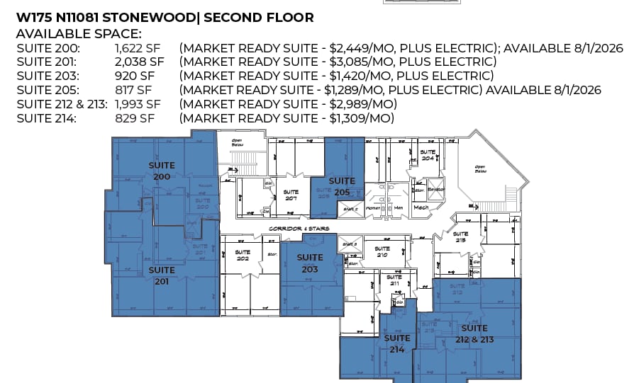 W175N11081 Stonewood Dr, Germantown, WI for lease Floor Plan- Image 1 of 1
