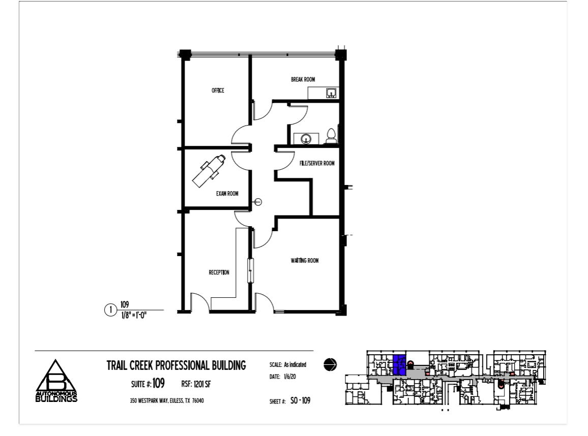 350 Westpark Way, Euless, TX for lease Floor Plan- Image 1 of 1