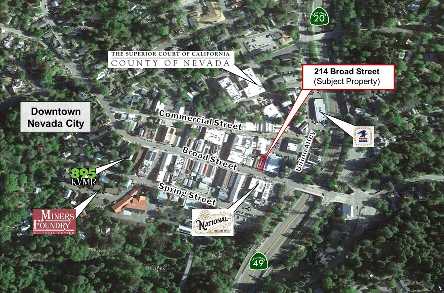 214 Broad St, Nevada City, CA for sale - Aerial - Image 2 of 29