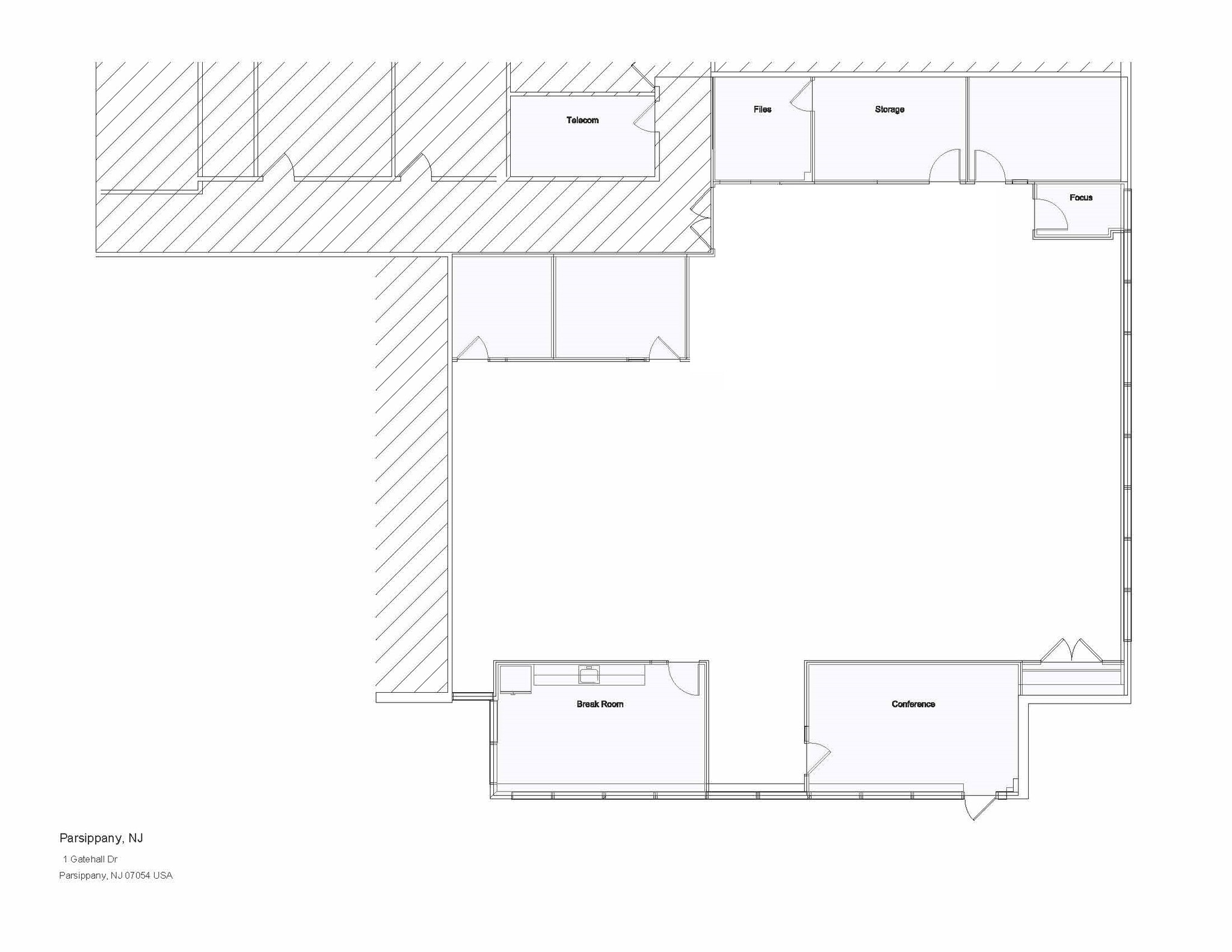 1 Gatehall Dr, Parsippany, NJ for lease Floor Plan- Image 1 of 3