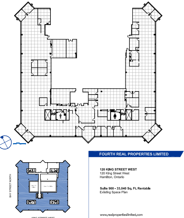 100, 110, and 120 King St W, Hamilton, ON for lease Floor Plan- Image 1 of 1