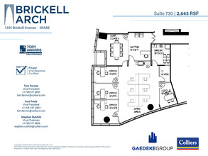 1395 Brickell Ave, Miami, FL for lease Floor Plan- Image 1 of 2