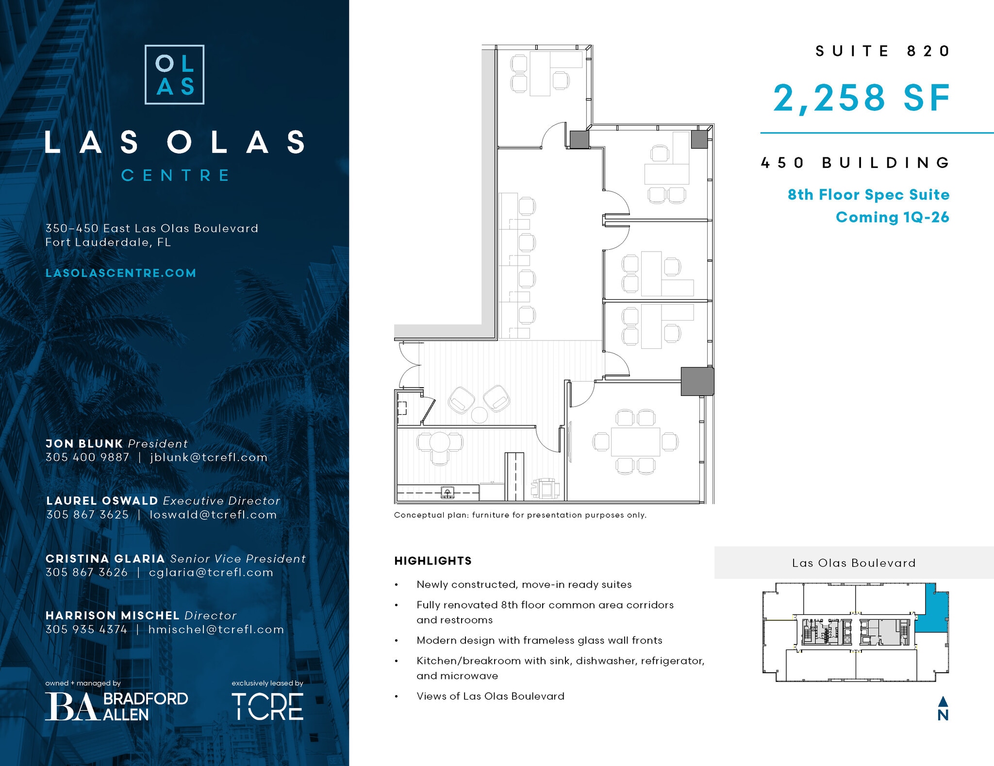 450 E Las Olas Blvd, Fort Lauderdale, FL for lease Floor Plan- Image 1 of 2