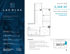 450 E Las Olas Blvd, Fort Lauderdale, FL for lease Floor Plan- Image 1 of 2