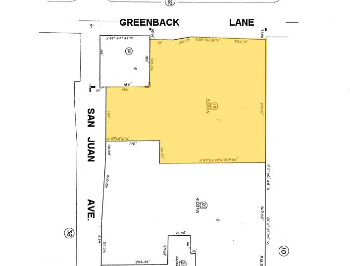 7424 Greenback Ln, Citrus Heights, CA for lease - Plat Map - Image 2 of 5