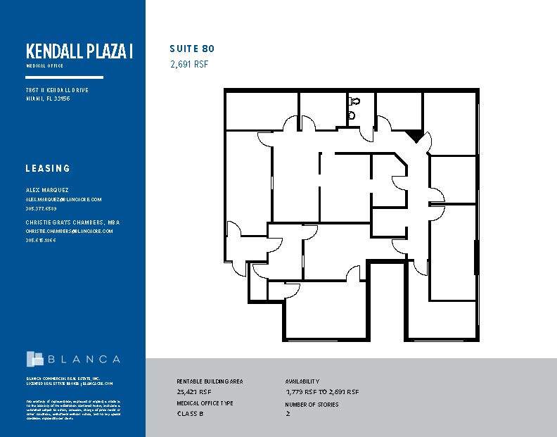 7887 N Kendall Dr, Miami, FL for lease Floor Plan- Image 1 of 1