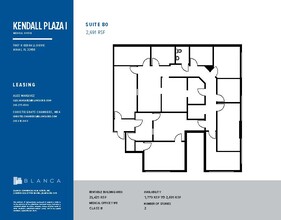 7887 N Kendall Dr, Miami, FL for lease Floor Plan- Image 1 of 1