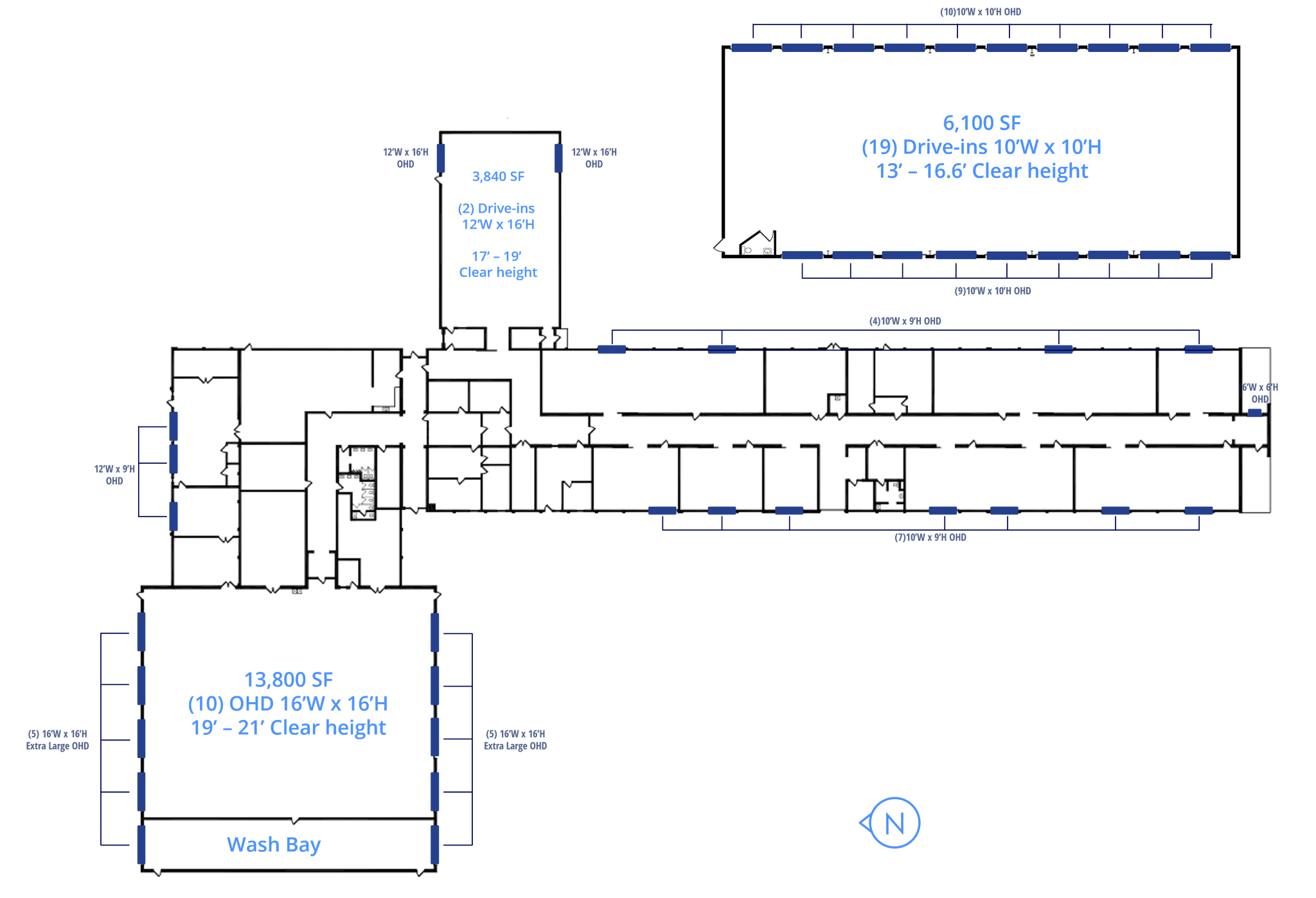 4201 W Morris St, Indianapolis, IN for lease Floor Plan- Image 1 of 16