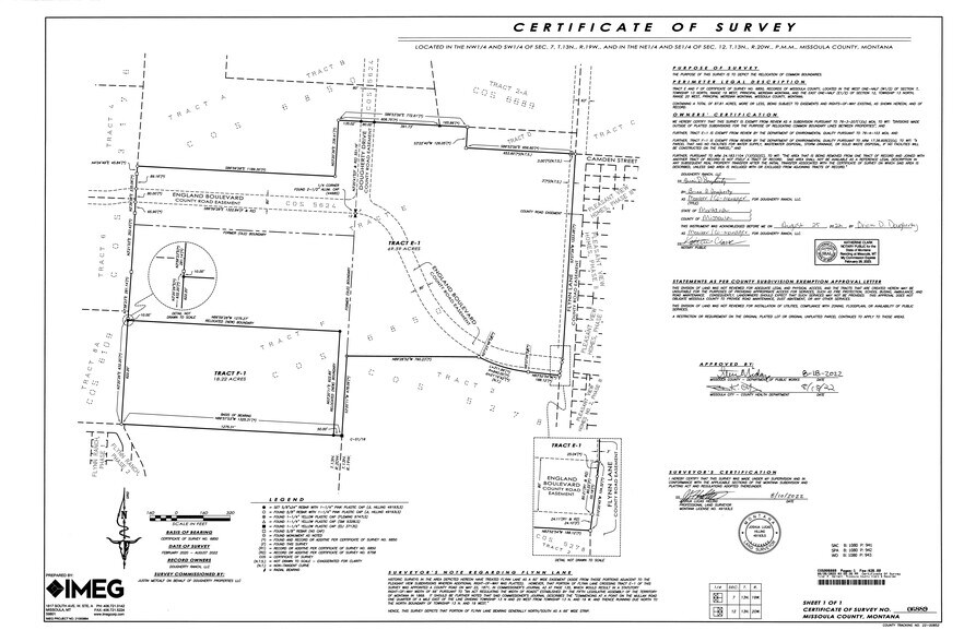 Ukn England, Missoula, MT for sale - Site Plan - Image 3 of 6