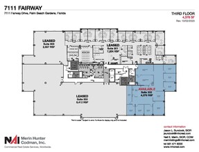 7108-7121 Fairway Dr, Palm Beach Gardens, FL for lease Floor Plan- Image 2 of 8