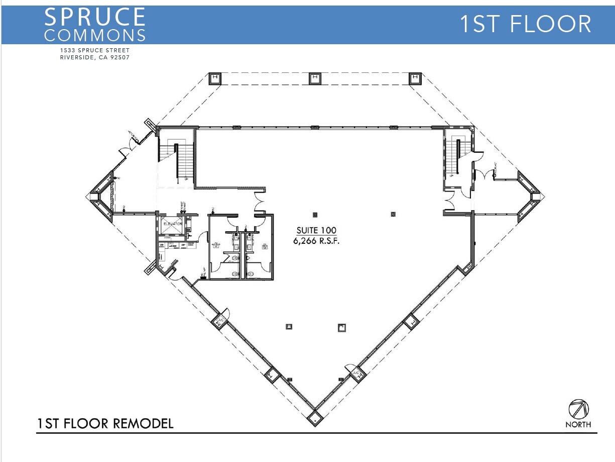 1533 Spruce St, Riverside, CA for lease Floor Plan- Image 1 of 1