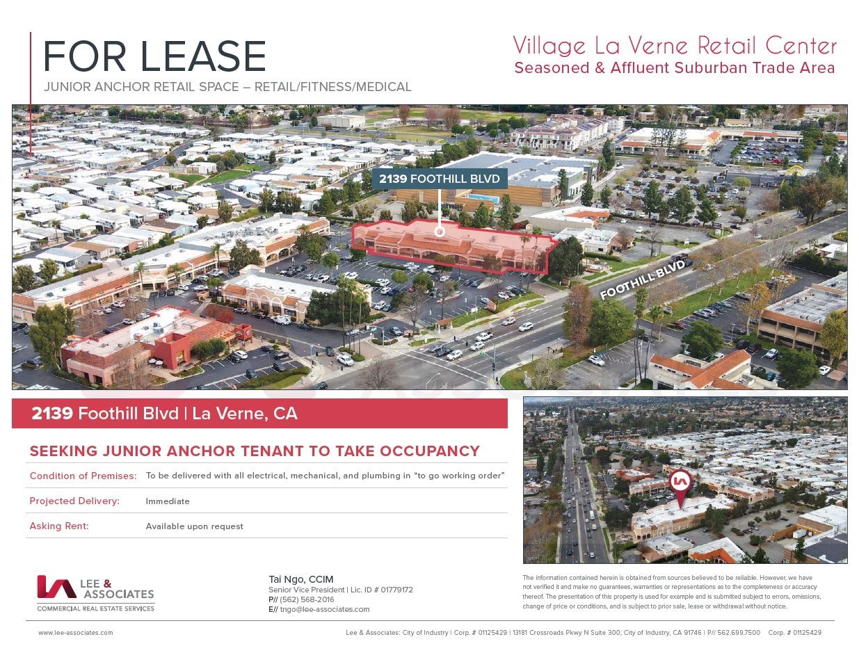 2105-2145 Foothill Blvd, La Verne, CA for lease Building Photo- Image 1 of 5