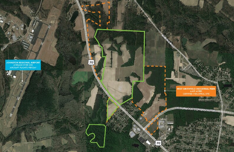 2110 US Highway 70, Smithfield, NC for sale Aerial- Image 1 of 1