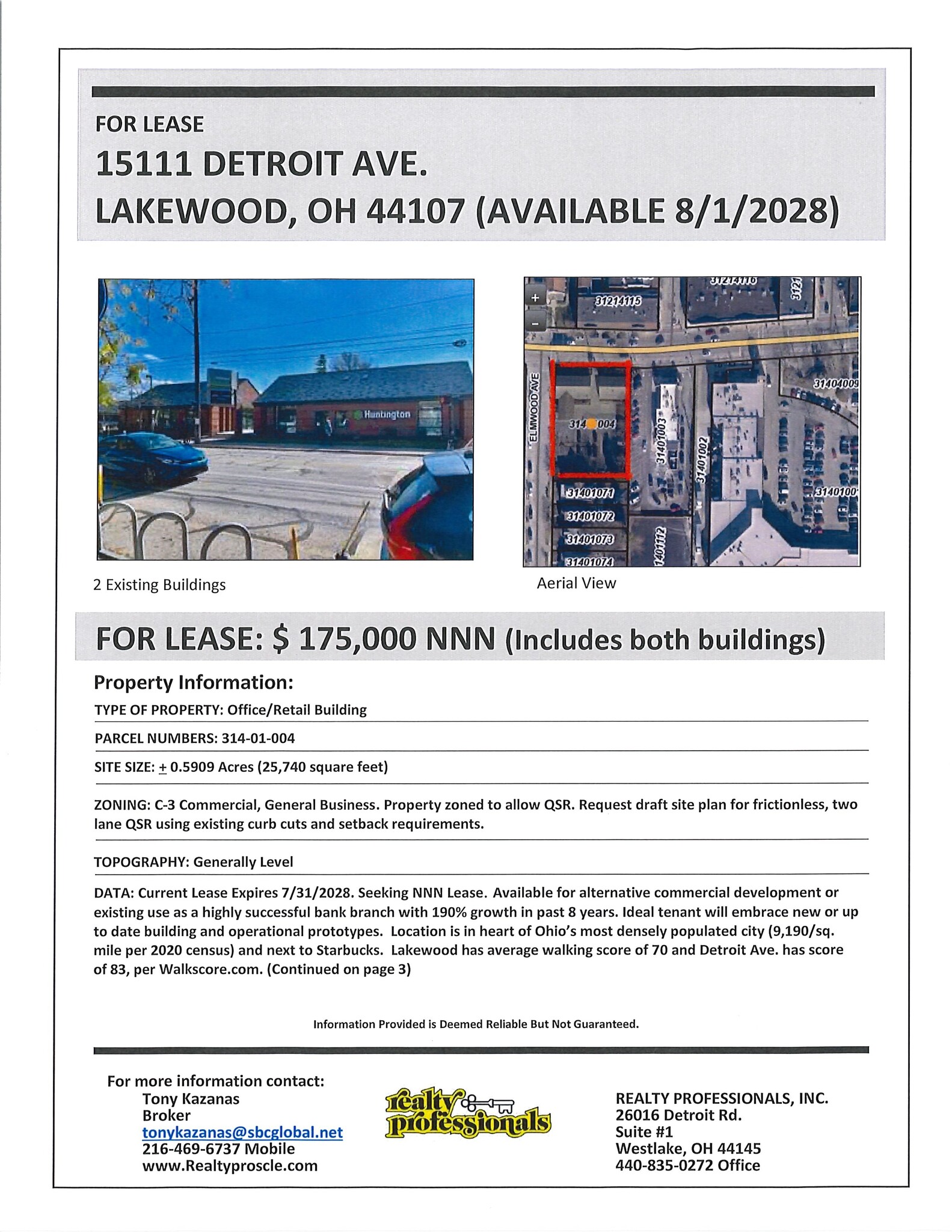 15111-15121 Detroit Ave, Lakewood, OH for lease Other- Image 1 of 1