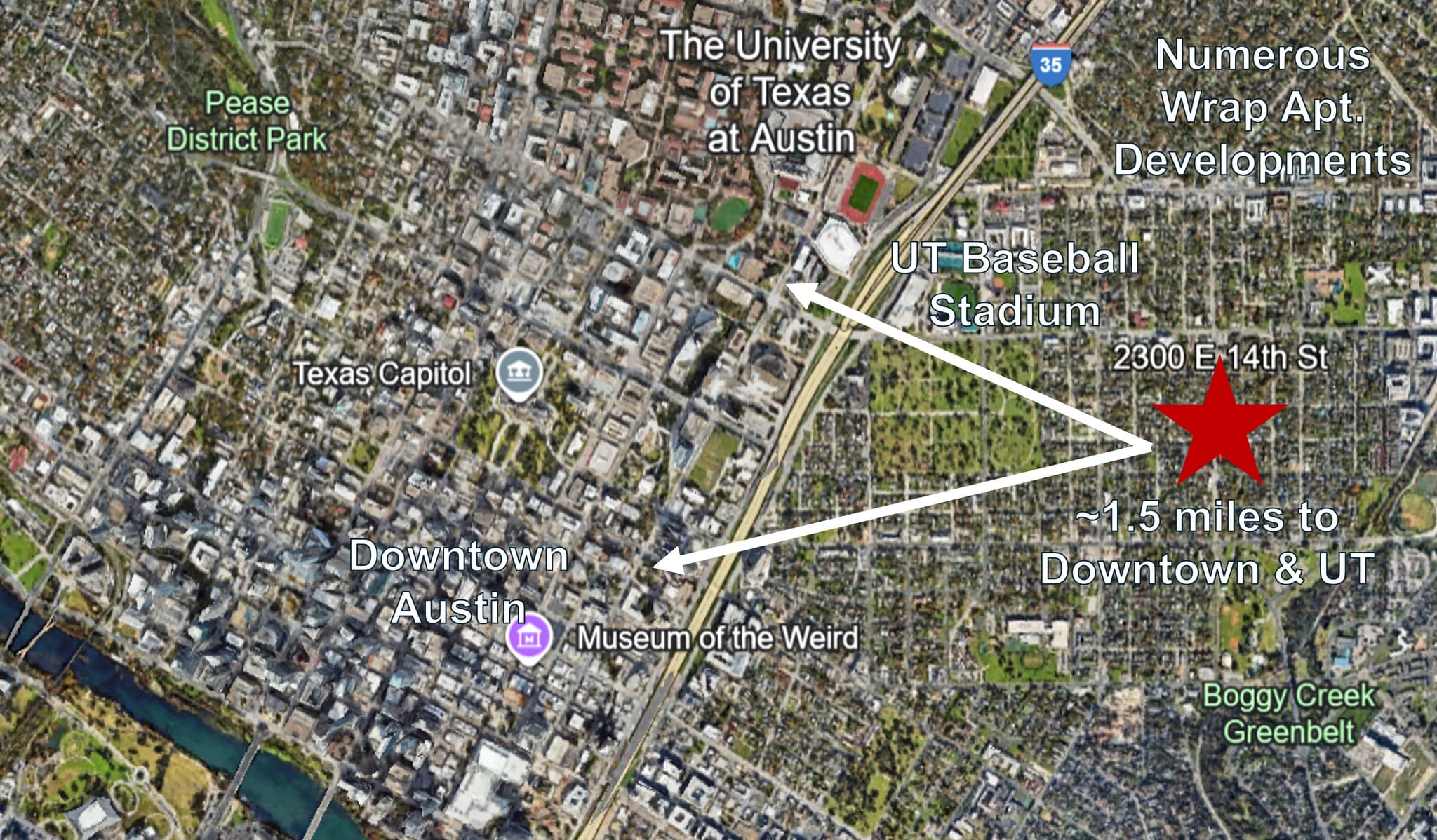 2300 E 14th St, Austin, TX for sale Aerial- Image 1 of 2