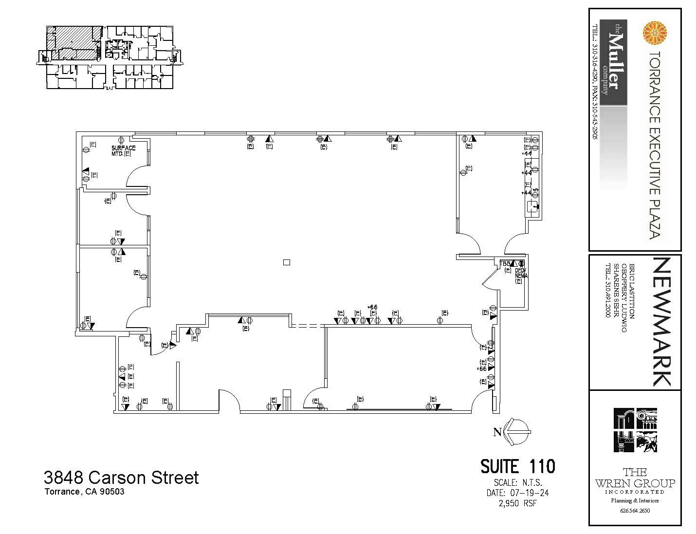 3848 W Carson St, Torrance, CA for lease Floor Plan- Image 1 of 1