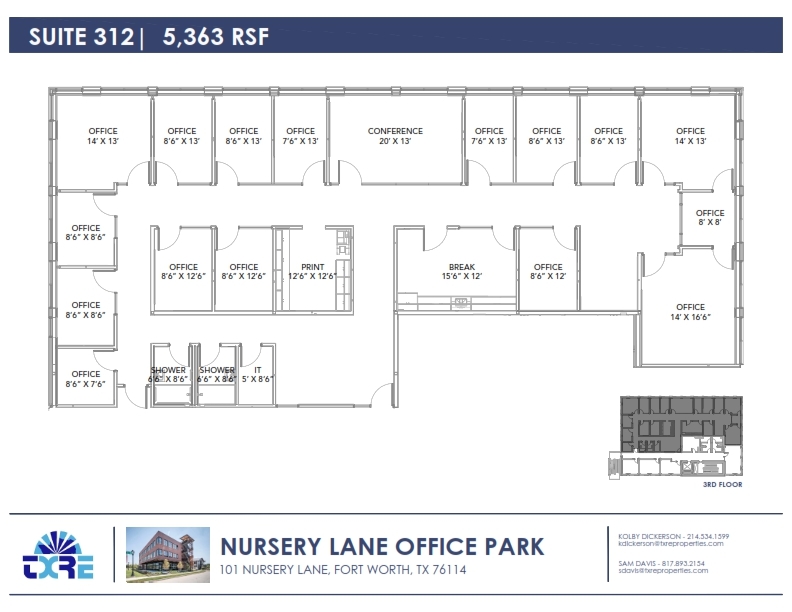 101 Nursery Ln, Fort Worth, TX for lease Floor Plan- Image 1 of 6