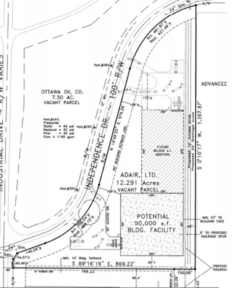 Independence Drive, Napoleon, OH for sale - Site Plan - Image 2 of 2