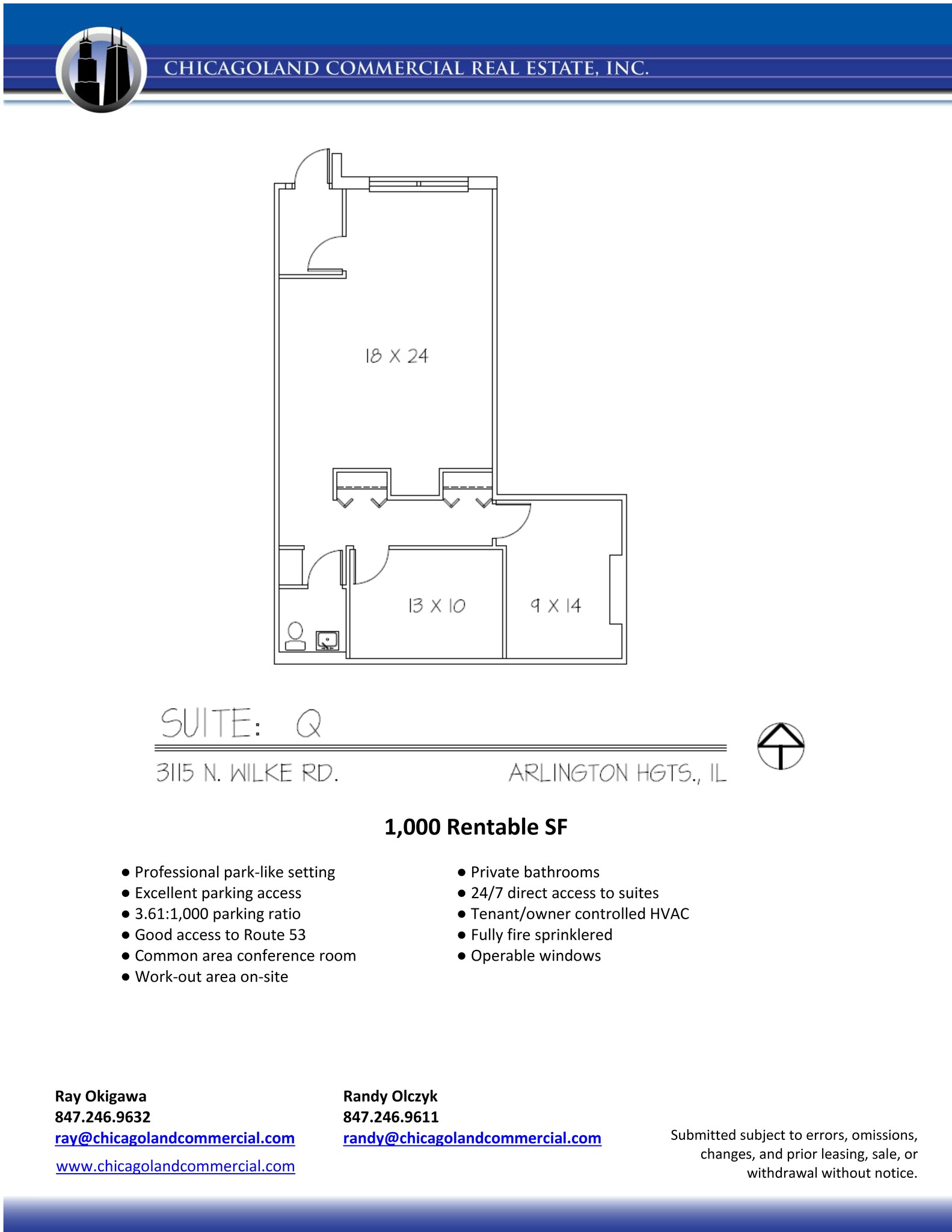 3115 N Wilke Rd, Arlington Heights, IL for lease Site Plan- Image 1 of 10