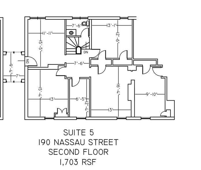 190 Nassau St, Princeton, NJ for lease - Floor Plan - Image 2 of 3