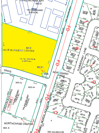 14503 Bammel North Houston Rd, Houston, TX for lease - Plat Map - Image 3 of 14