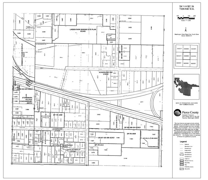 412 23rd St, Puyallup, WA for lease - Plat Map - Image 2 of 2
