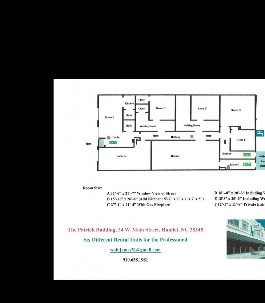 34 W Main St, Hamlet, NC for lease Floor Plan- Image 1 of 30