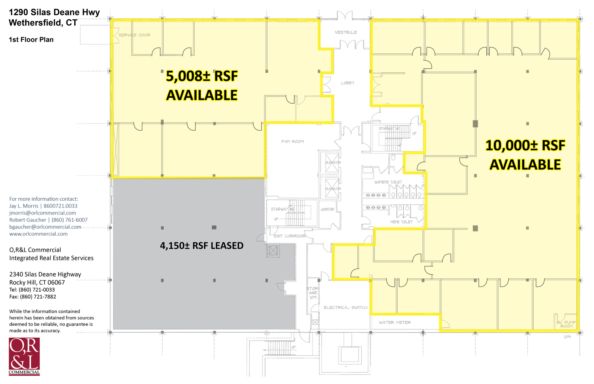 1290 Silas Deane Hwy, Wethersfield, CT for lease Floor Plan- Image 1 of 1