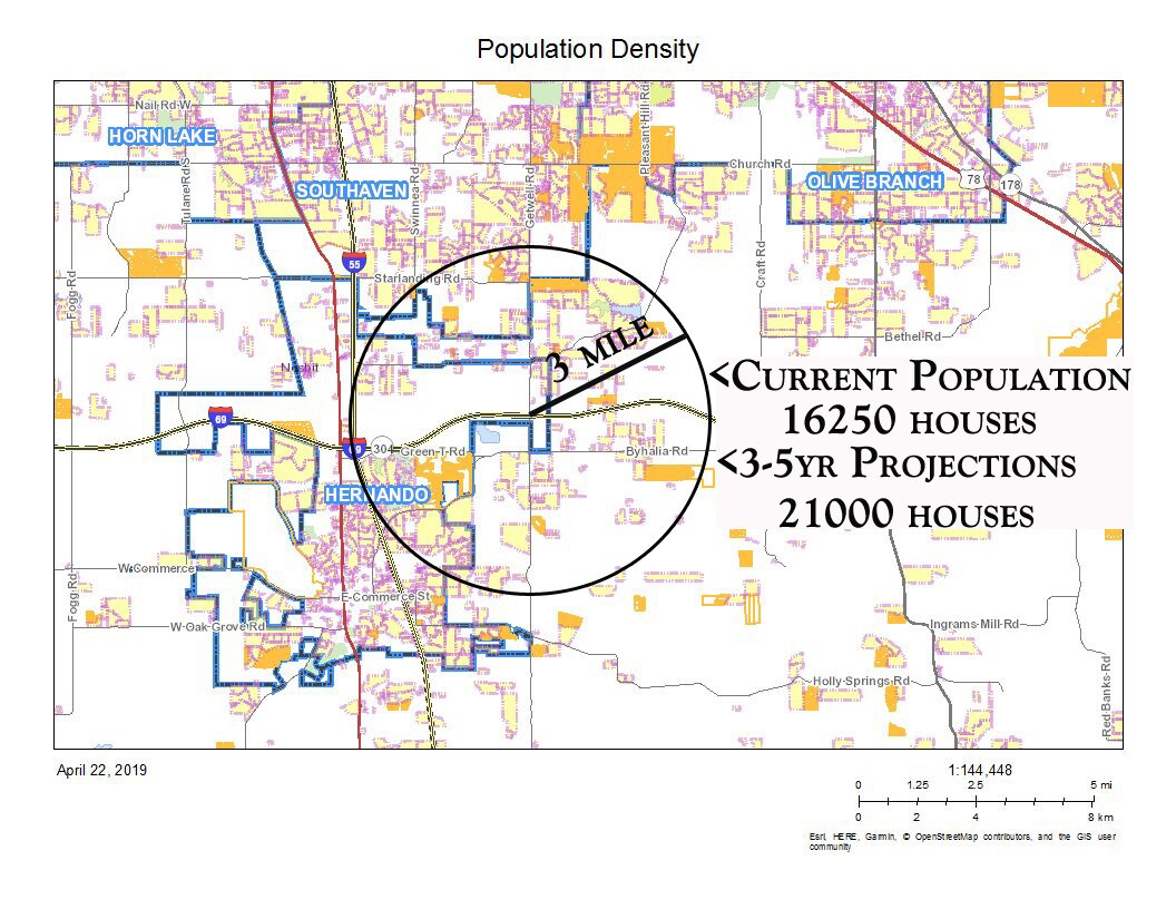 1600 Getwell Rd, Nesbit, MS 38651 Prime Corner Lot