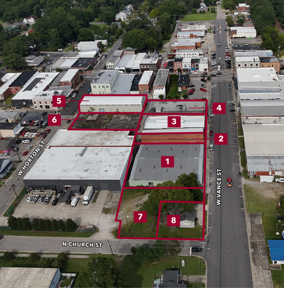 Downtown Zebulon portfolio of 8 properties for sale on LoopNet.com - Aerial - Image 2 of 14