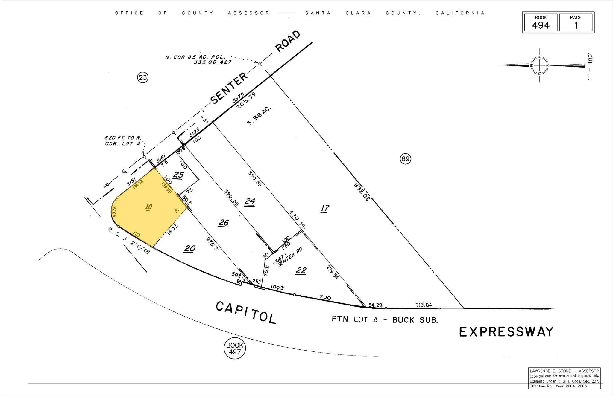 3151 Senter Rd, San Jose, CA for lease Plat Map- Image 1 of 2